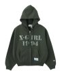 画像4: X-girl ( エックスガール ) - X-girl × Champion REVERSE WEAVE STENCIL LOGO ZIP UP HOODIE (4)