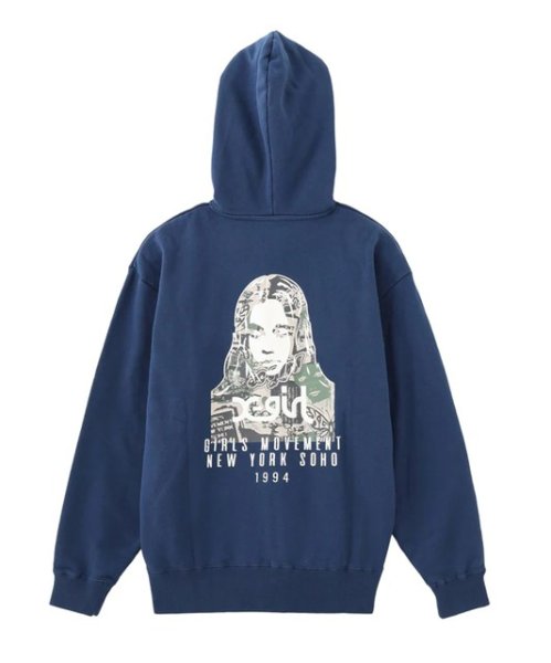 画像6: X-girl ( エックスガール ) - COLLAGE CAMO FACE ZIP UP SWEAT HOODIE (6)