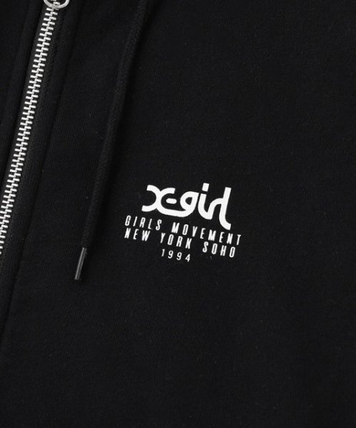 画像10: X-girl ( エックスガール ) - COLLAGE CAMO FACE ZIP UP SWEAT HOODIE (10)