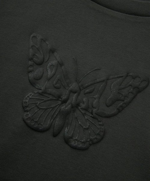 画像6: X-girl ( エックスガール ) - BUTTERFLY FOAM PRINT L/S BABY TEE (6)