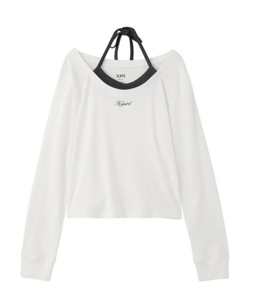 画像2: X-girl ( エックスガール ) - LAYERED L/S TOP (2)