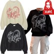 画像1: X-girl ( エックスガール ) - HEART SPRAY LOGO KNIT TOP (1)