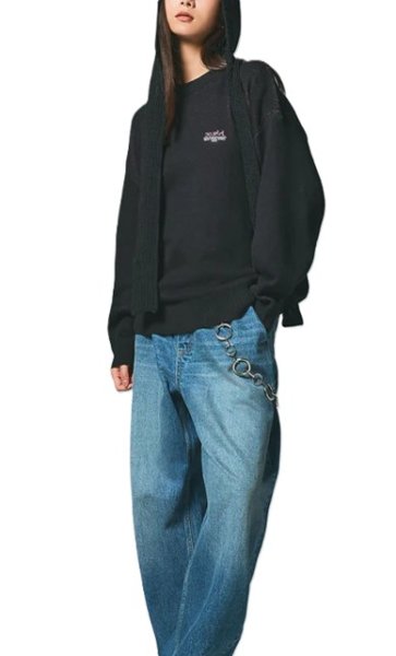 画像11: ☆予約☆ X-girl ( エックスガール ) - FACE JACQUARD KNIT TOP (11)