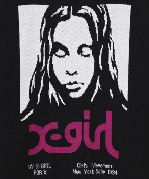 画像7: ☆予約☆ X-girl ( エックスガール ) - FACE JACQUARD KNIT TOP (7)