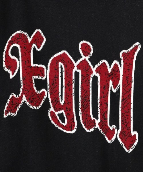 画像9: ☆予約☆ X-girl ( エックスガール ) - SCRATCHED LOGO JACQUARD KNIT TOP (9)