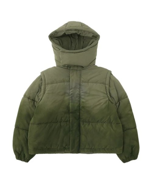 画像2: X-girl ( エックスガール ) - FADED 2WAY PADDED JACKET (2)