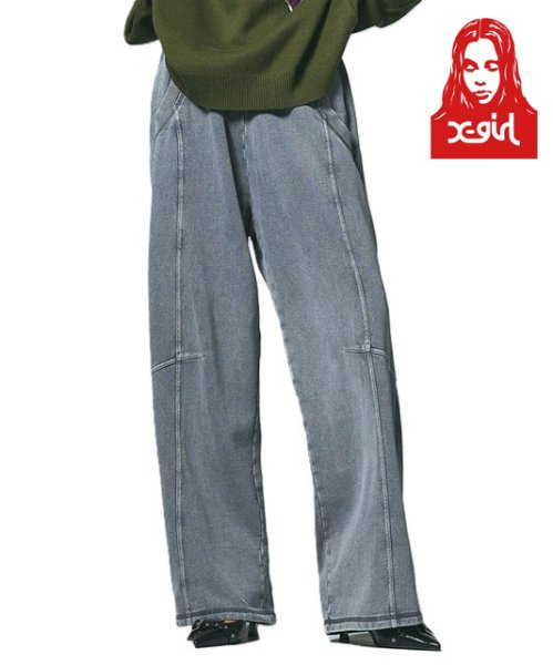 画像1: X-girl ( エックスガール ) - BLEACHED SWEAT PANTS (1)