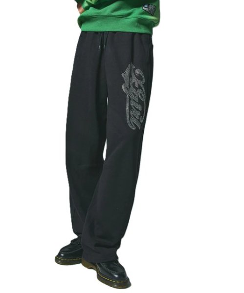 画像12: ☆予約☆ X-girl ( エックスガール ) - RHINESTONE CURSIVE LOGO SWEAT PANTS (12)