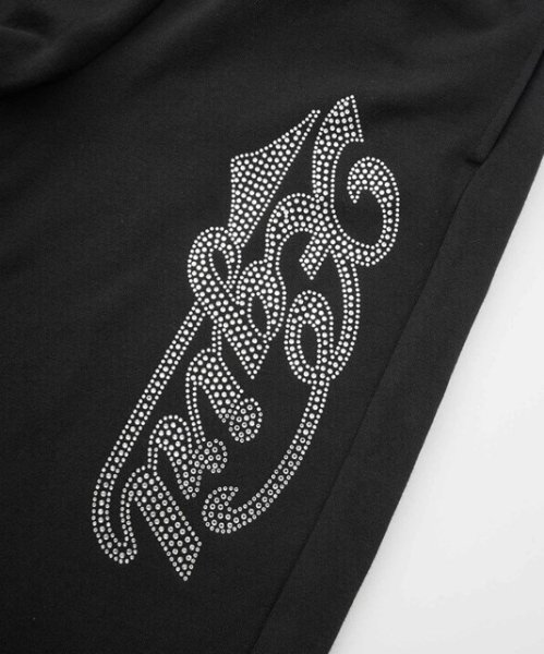 画像8: ☆予約☆ X-girl ( エックスガール ) - RHINESTONE CURSIVE LOGO SWEAT PANTS (8)