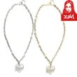画像1: X-girl ( エックスガール ) - HEART SCRIPT LOGO CHAIN NECKLACE (1)