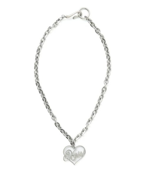 画像2: X-girl ( エックスガール ) - HEART SCRIPT LOGO CHAIN NECKLACE (2)