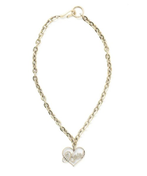 画像3: X-girl ( エックスガール ) - HEART SCRIPT LOGO CHAIN NECKLACE (3)