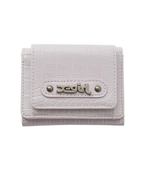 画像2: X-girl ( エックスガール ) - MILLS LOGO FAUX CROCO MINI WALLET (2)