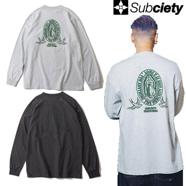 画像1: SUBCIETY ( サブサエティ- ) - MEDAILLE L/S TEE (1)