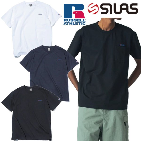 画像1: SILAS ( サイラス ) - SILAS × RUSSELL ATHLETIC POCKET S/S TEE (1)