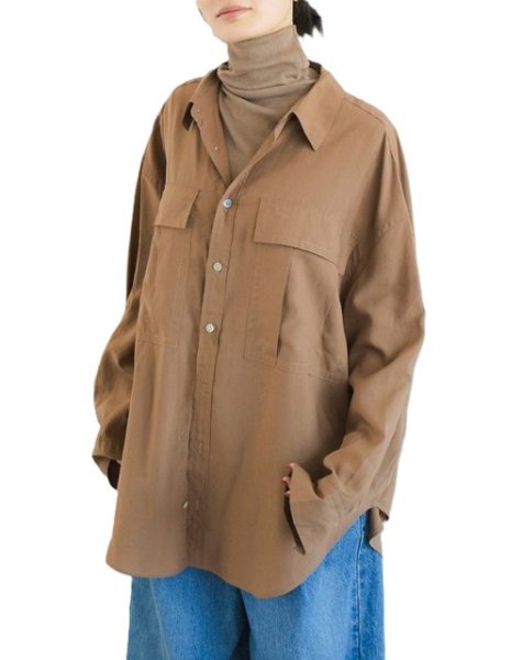 画像15: Ungrid (アングリッド ) - ポケットデザインルーズシャツ (15)