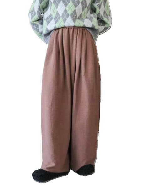 画像12: Ungrid (アングリッド ) - ピーチ起毛ラフパンツ (12)