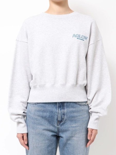 画像2: Ungrid (アングリッド ) - ロゴ刺繍ショートスウェット (2)