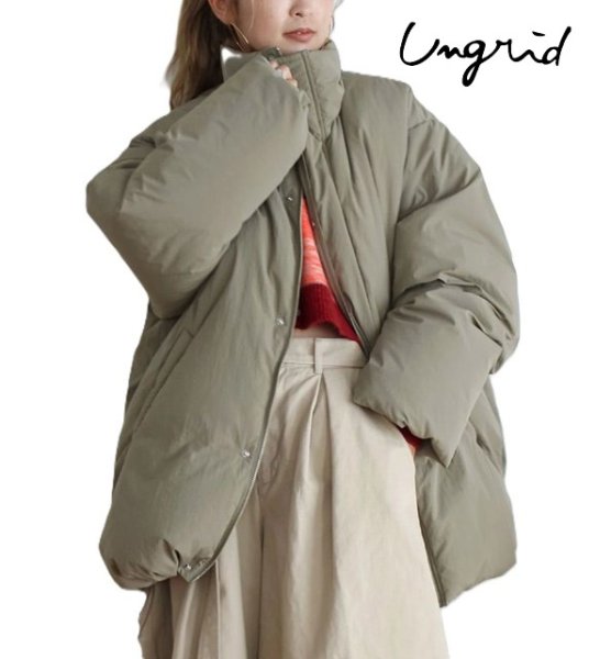 画像2: Ungrid (アングリッド ) - ミドル丈ルーズシルエットダウン (2)