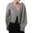 画像2: Ungrid (アングリッド ) - ダブルジップＶネックニットカーディガン (2)