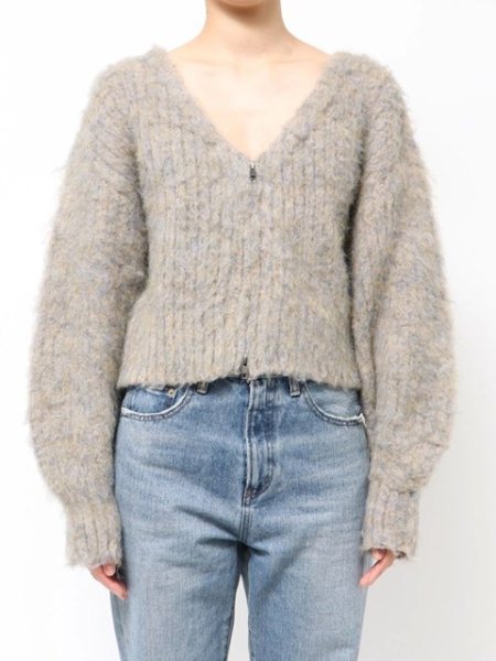 画像5: Ungrid (アングリッド ) - ダブルジップＶネックニットカーディガン (5)