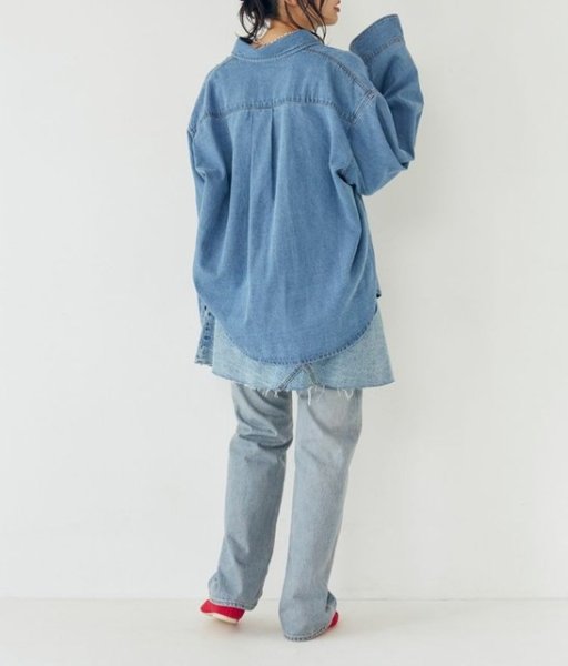 画像4: ☆予約☆ Ungrid (アングリッド ) - ハイウエストロールアップスリムデニム (4)