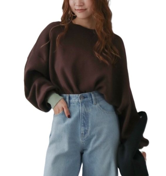 画像3: ☆予約☆ Ungrid (アングリッド ) - ハイウエストロールアップスリムデニム (3)