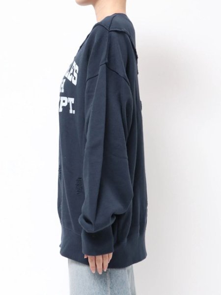 画像5: ☆予約☆ Ungrid (アングリッド ) - ダメージデザインルーズスウェット (5)