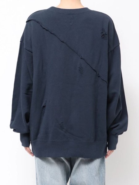 画像6: ☆予約☆ Ungrid (アングリッド ) - ダメージデザインルーズスウェット (6)