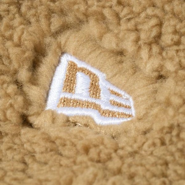 画像5: NEW ERA ( ニューエラ ) - ボアフリース ネックウォーマー ベージュ (5)