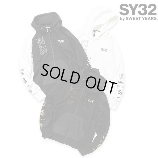 画像1: SY32 by SWEET YEARS (エスワイサーティトゥ) - TEXTURE MIX ZIP HOODIE (1)
