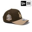 画像1: NEW ERA ( ニューエラ ) - 9FORTY A-Frame Iced Latte ロサンゼルス・ドジャース ウォルナット キャメルバイザー (1)