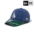 画像1: NEW ERA ( ニューエラ ) - 9THIRTY MLB Visor Logo ロサンゼルス・ドジャース ダークブルー ダークグリーンバイザー (1)