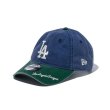画像4: NEW ERA ( ニューエラ ) - 9THIRTY MLB Visor Logo ロサンゼルス・ドジャース ダークブルー ダークグリーンバイザー (4)