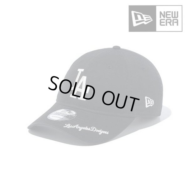 画像1: NEW ERA ( ニューエラ ) - 9THIRTY MLB Visor Logo ロサンゼルス・ドジャース ブラック (1)