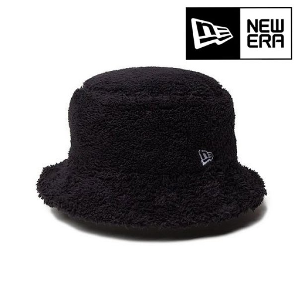 画像1: NEW ERA ( ニューエラ ) - バケット01 Mink Fleece ミンクフリース ブラック (1)