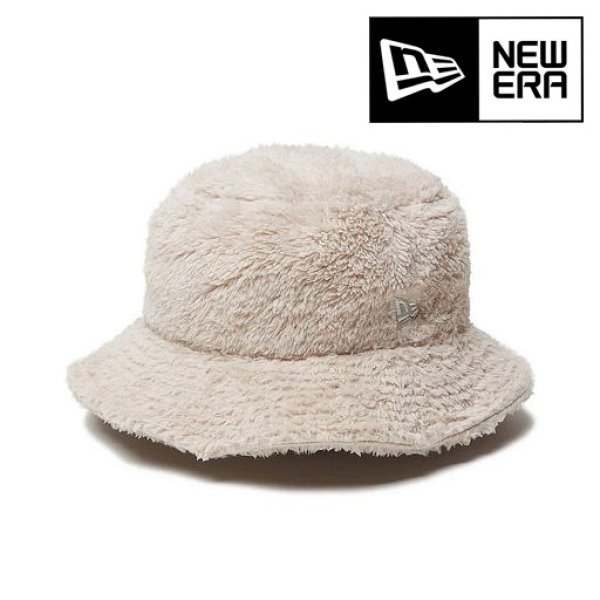 画像1: NEW ERA ( ニューエラ ) - バケット01 Mink Fleece ミンクフリース ライトベージュ (1)