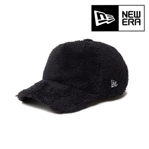 画像1: NEW ERA ( ニューエラ ) - 9FORTY A-Frame Mink Fleece ミンクフリース ブラック (1)