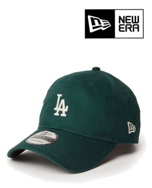 画像1: NEW ERA ( ニューエラ ) - 9TWENTY MLB Chain Stitch ロサンゼルス・ドジャース ダークグリーン (1)