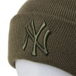 画像6: NEW ERA ( ニューエラ ) - ベーシック カフニット New York Yankees ニューヨーク・ヤンキース ニューオリーブ (6)