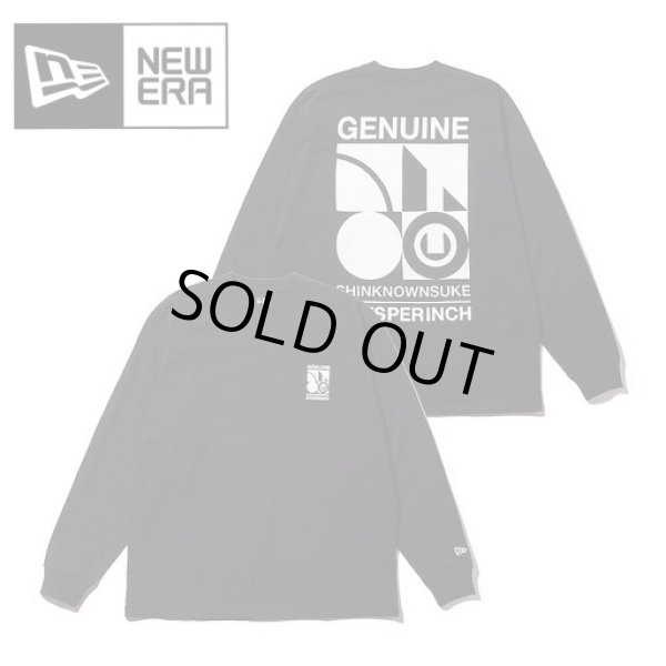 画像1: NEW ERA ( ニューエラ ) - 長袖 オーバーサイズド コットン Tシャツ SHINKNOWNSUKE Dots Per Inch ブラック (1)