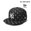 画像1: NEW ERA ( ニューエラ ) -  9FIFTY MLB Jacquard ニューヨーク・ヤンキース ブラック/クローム (1)