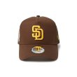 画像2: NEW ERA ( ニューエラ ) - 9FORTY A-Frame トラッカー MLB Side Patch サンディエゴ・パドレス ウォルナット (2)