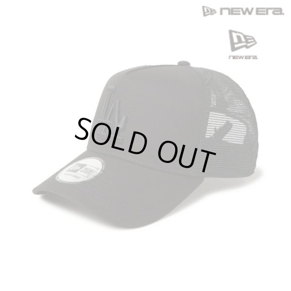 画像1: NEW ERA ( ニューエラ ) -  9FORTY A-Frame トラッカー MLB Mesh Embroidery ロサンゼルス・ドジャース ブラック (1)