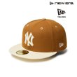 画像1: NEW ERA ( ニューエラ ) - 59FIFTY Pancakes ニューヨーク・ヤンキース トーステッドピーナッツ ワインコークバイザー (1)