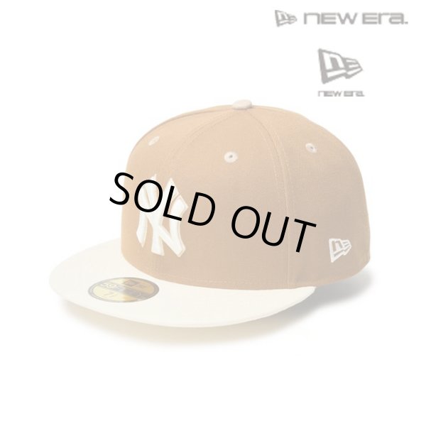 画像1: NEW ERA ( ニューエラ ) - 59FIFTY Pancakes ニューヨーク・ヤンキース トーステッドピーナッツ ワインコークバイザー (1)