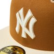 画像2: NEW ERA ( ニューエラ ) - 59FIFTY Pancakes ニューヨーク・ヤンキース トーステッドピーナッツ ワインコークバイザー (2)