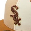 画像2: NEW ERA ( ニューエラ ) - 59FIFTY Pancakes シカゴ・ホワイトソックス トーステッドピーナッツ/ワインコーク タンバイザー (2)
