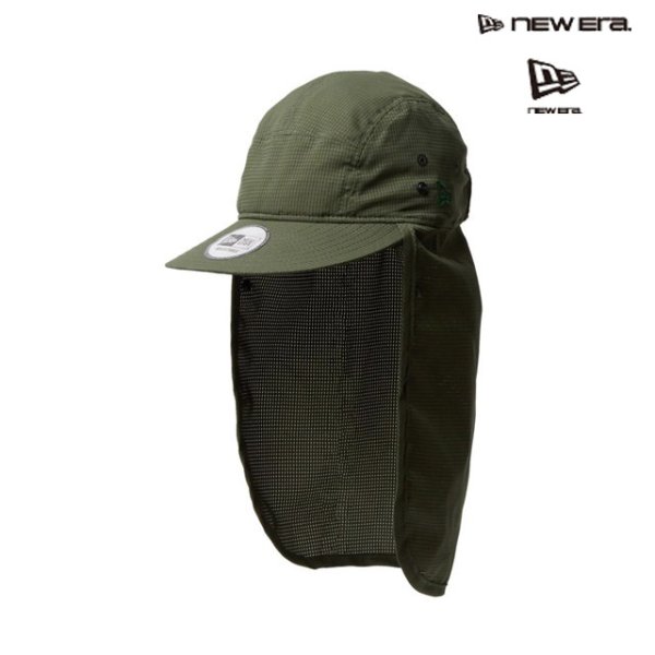 画像1: NEW ERA ( ニューエラ ) - ジェットキャップ サンシェード Tech Air Dot Air ダークグリーン | アウトドア (1)