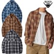 画像1: BLUCO (ブルコ) - OMBRE CHECK FLANNEL SHIRTS (1)